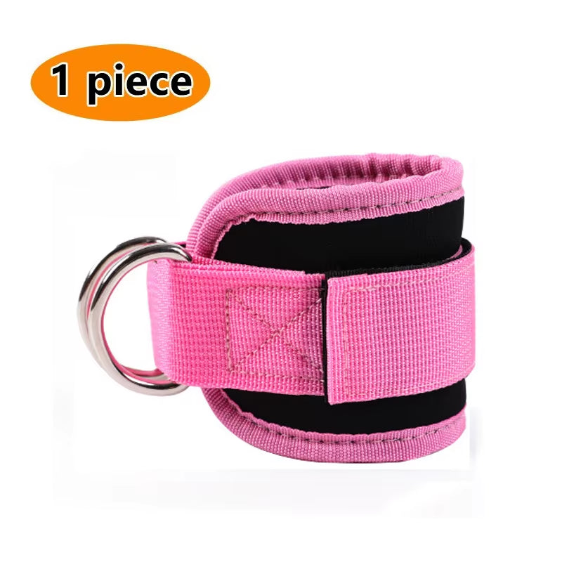 Fitness Equipment Gym Ankle Strap Padded Double D-Ring Adjustable Ankle Weight Leg Training Brace Support Sport Safety Abductors