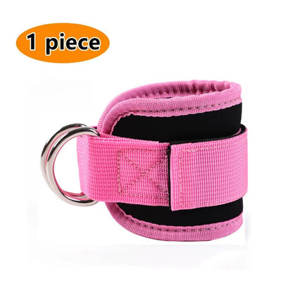 Fitness Equipment Gym Ankle Strap Padded Double D-Ring Adjustable Ankle Weight Leg Training Brace Support Sport Safety Abductors