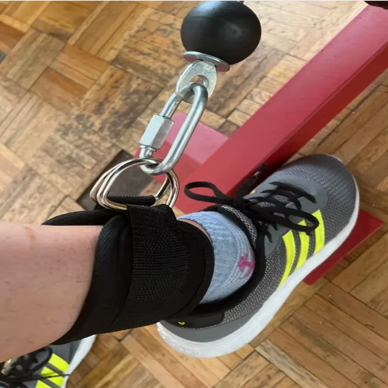 Fitness Equipment Gym Ankle Strap Padded Double D-Ring Adjustable Ankle Weight Leg Training Brace Support Sport Safety Abductors