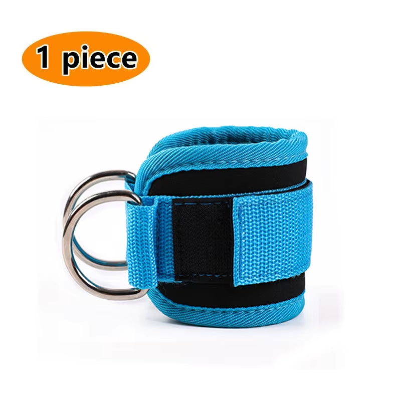 Fitness Equipment Gym Ankle Strap Padded Double D-Ring Adjustable Ankle Weight Leg Training Brace Support Sport Safety Abductors